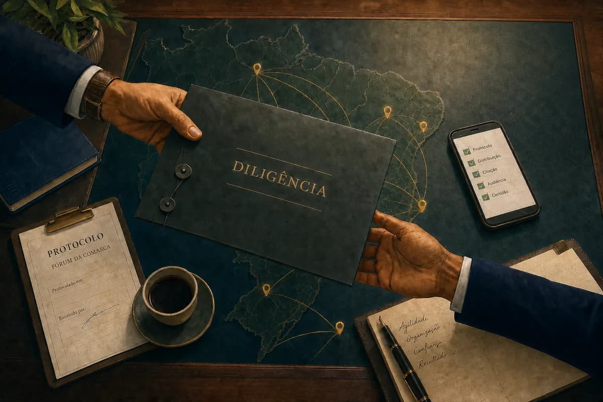 Ilustração do artigo: Advogado Correspondente Como Funciona: Guia Prático 2026